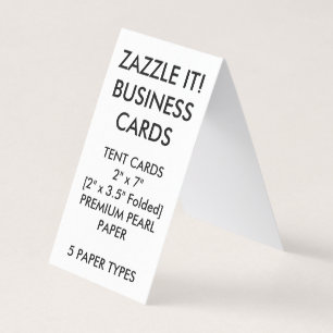 Custom Personalised Folded Tent Business Cards