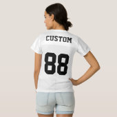 Custom Personalised Football Jersey Blank Template (Back Full)