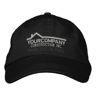 Custom Personalised for Your Construction Business Embroidered Hat