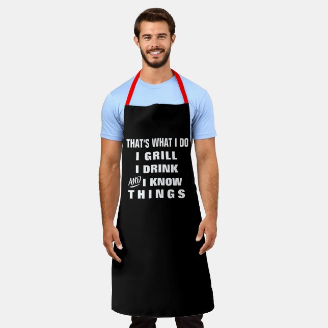 Custom Personalised Funny Mens Womens Chef Bakers Apron (Worn)