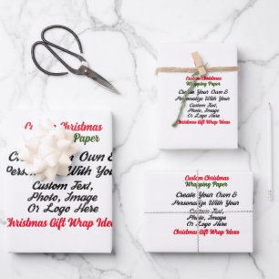 Custom Personalised Gift Wrap, Custom Birthday Wrapping Paper Sheet