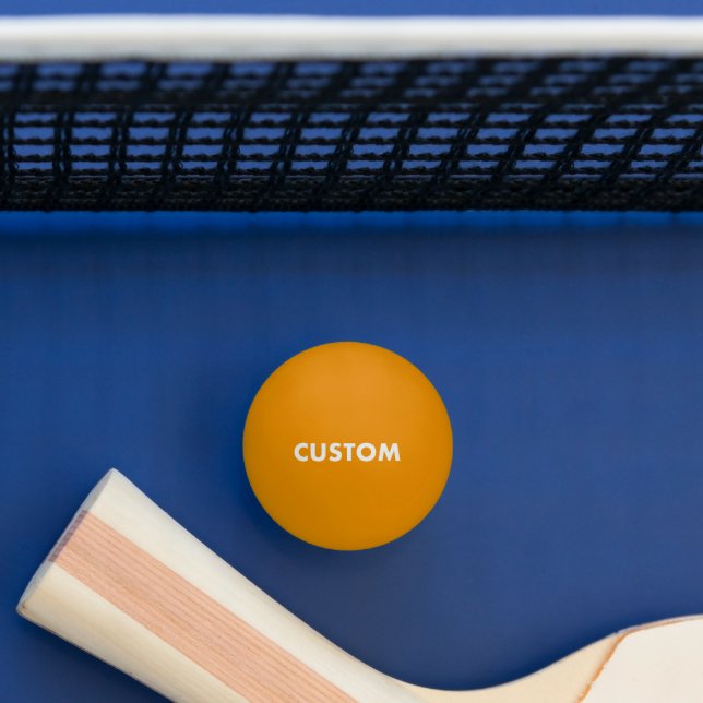 Custom Personalised GLOW DARK YELLOW Table Tennis Ping Pong Ball (Table)