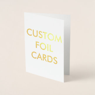Custom Personalised Gold Foil Greeting Card