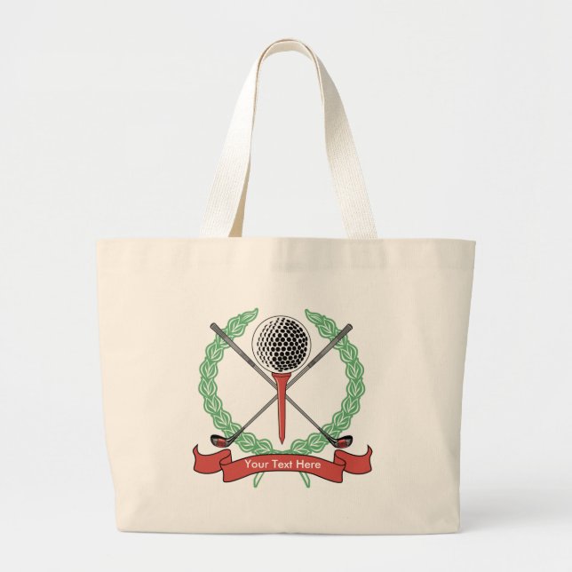 Custom, Personalised Golf Tote Bags (Front)