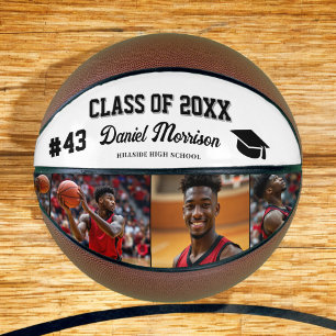 Custom Personalised Graduation Senior Photo Basketball