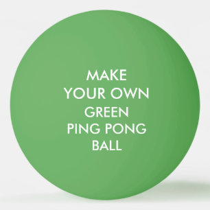 Custom Personalised GREEN Ping Pong Ball