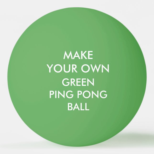 Custom Personalised GREEN Ping Pong Ball (Front)