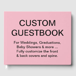 Custom Personalised Guestbook Blank Template
