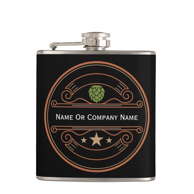 Custom Personalised Hip Flask (Front)