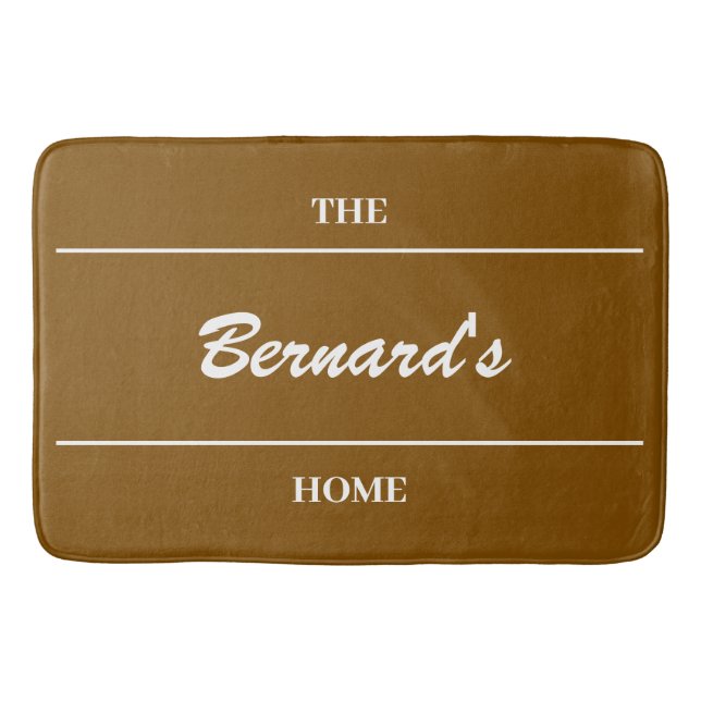 Custom Personalised Home Accessories Bath Mat (Front)