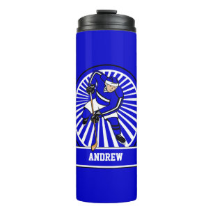 Custom Personalised Ice Hockey Player B Thermal Tumbler