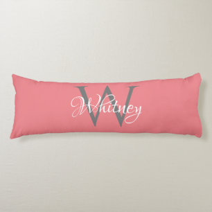 Custom Personalised Initial Script Monogram Body Cushion