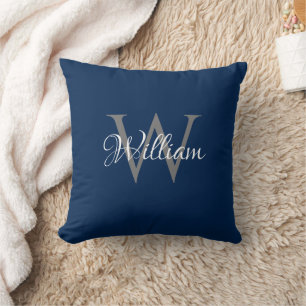 Custom Personalised Initial Script Monogram Cushion