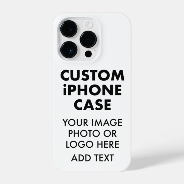 Custom Personalised iPHONE 14 PRO BUDGET CASE (Back)