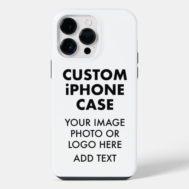 Custom Personalised iPHONE 14 PRO MAX BUDGET TOUGH Case (Back)