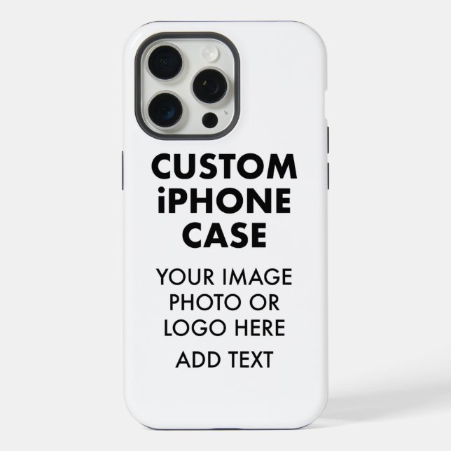 Custom Personalised iPHONE 15 PRO MAX TOUGH CASE (Back)