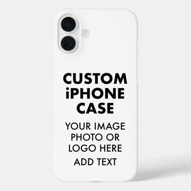 Custom Personalised iPHONE 16 PLUS BARELY THERE Case-Mate iPhone Case (Back)