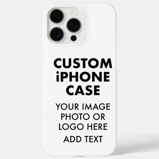 Custom Personalised iPHONE 16 PRO MAX BARELY THERE Case-Mate iPhone Case (Back)