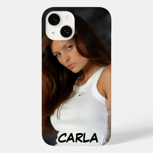 Custom Personalised iphone photo name Case-Mate iPhone Case (Back)