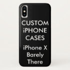 Custom Personalised iPhone X Barely There Case