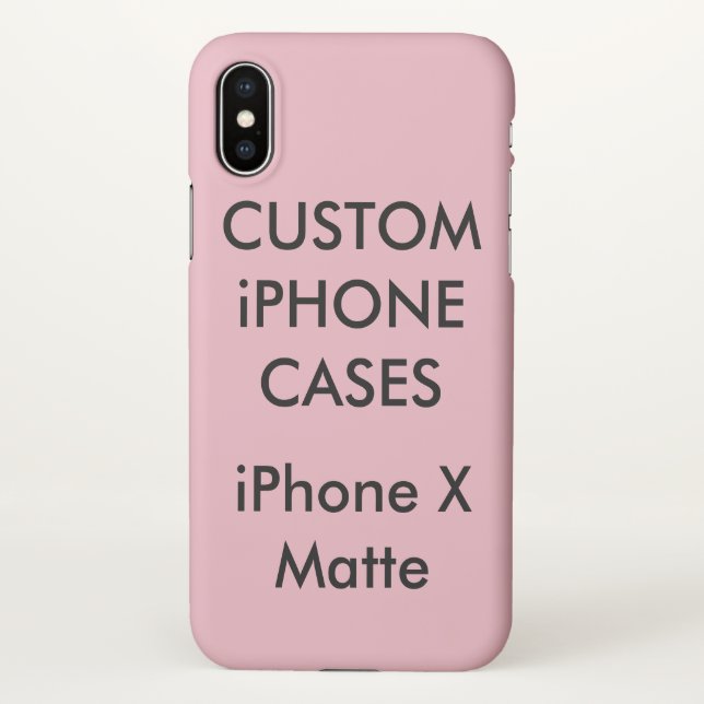 Custom Personalised iPhone X Case Blank Template (Back)