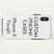 Custom Personalised iPhone X Tough Hard Shell Case