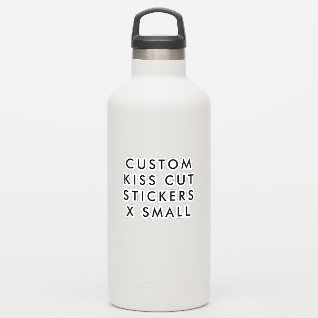 Custom Personalised KISS CUT STICKERS 3x3" X SMALL (Waterbottle)