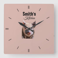 Custom Personalised Kitchen Vintage Pig Logo