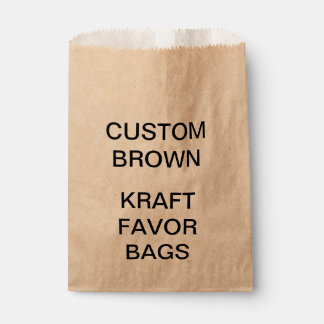 Custom Personalised Kraft Paper Favour Bags