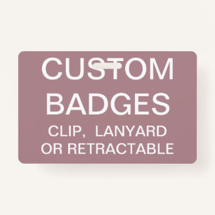 Custom Personalised LANYARD BADGE Template ID Badge