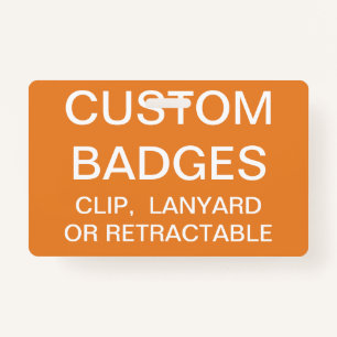 Custom Personalised LANYARD BADGE Template ID Badge
