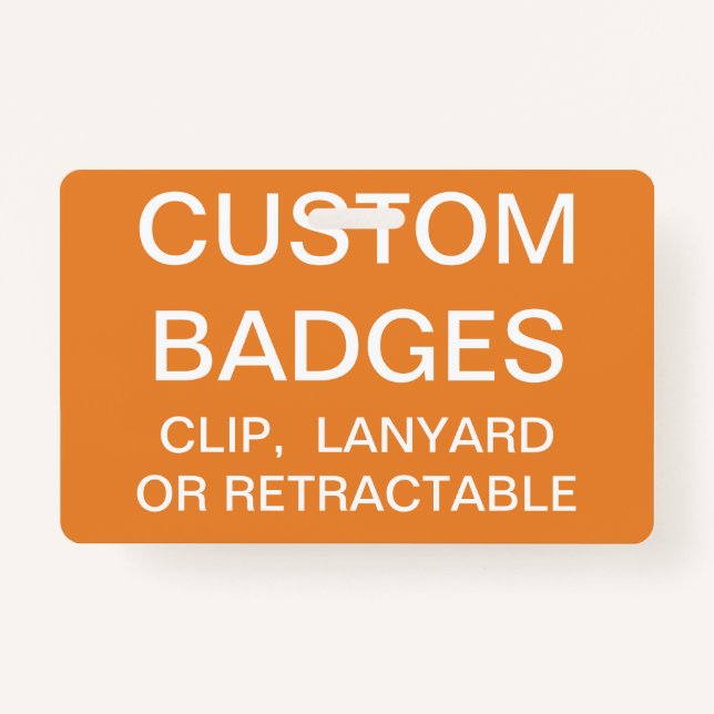 Custom Personalised LANYARD BADGE Template ID Badge (Front)