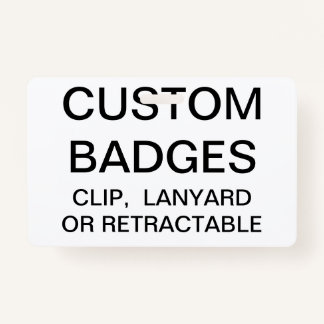 Custom Personalised LANYARD BADGE Template ID Badge
