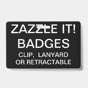 Custom Personalised LANYARD BADGE Template ID Badge