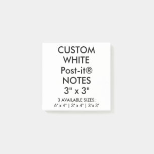 Custom Personalised Large 3" Square Post-it® Notes