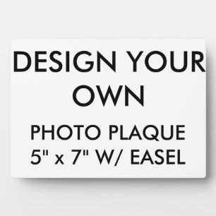 Custom Personalised Large 5" x 7" Photo Plaque