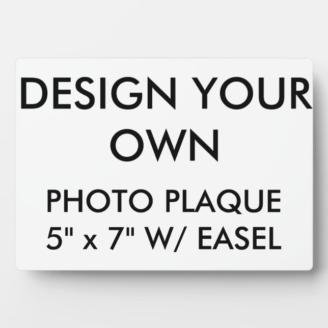 Custom Personalised Large 5" x 7" Photo Plaque (Front)