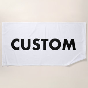 Custom Personalised Large Beach Towel