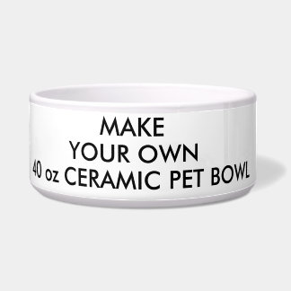 Custom Personalised Large Ceramic Dog Cat Pet Bowl