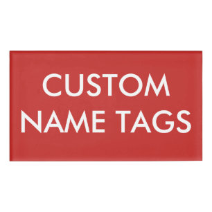 Custom Personalised Large Name Tag Blank Template