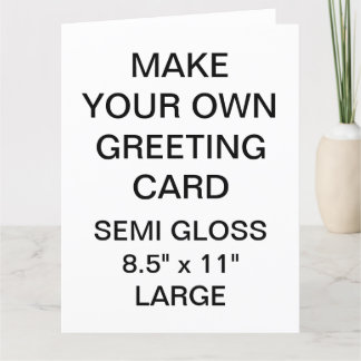 Custom Personalised Large Photo Greeting Card