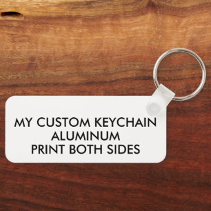 Custom Personalised LIGHT ALUMINUM PHOTO KEYCHAIN
