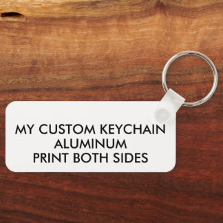 Custom Personalised LIGHT ALUMINUM PHOTO KEYCHAIN