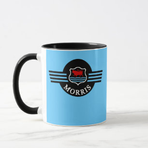 Custom Personalised Light Blue Morris Minor mug