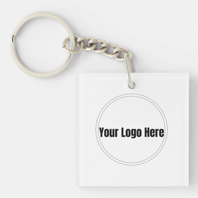 Custom Personalised Logo Key Ring (Front)