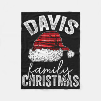 Custom Personalised Matching Family Christmas Davi Fleece Blanket