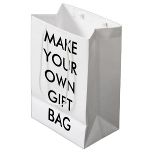 Custom Personalised Medium Glossy Gift Bag