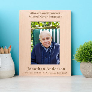 Custom Personalised Memorial Remembrance Etched Frames