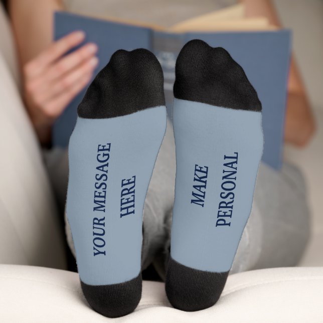 Custom Personalised Message Gift Socks (Bottom)