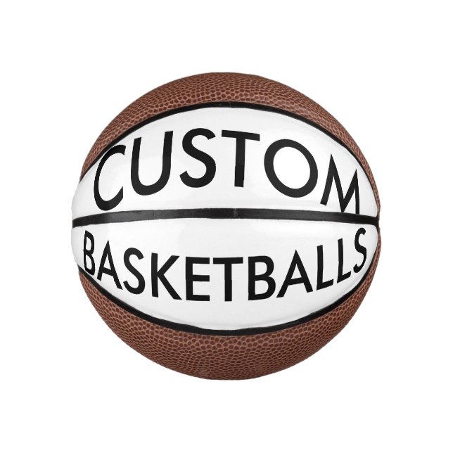Custom Personalised Mini Basketball Blank Template (Front)